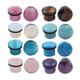 8 Pairs Stone Ear Tunnels Plugs (5-16mm) With Double O-Ring Ear Expander Gauges Stretcher For Punk Hip-hop Ear Tunnels (Color : 10mm)