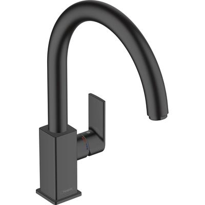 Küchenarmatur HANSGROHE "Vernis Shape M35", schwarz (mattschwarz), H:331cm T:26cm, Armaturen, 210 1 Strahlart