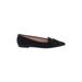 Pretty Ballerinas Flats: Black Solid Shoes - Women's Size 38 - Almond Toe