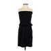 Molly New York Cocktail Dress - Party Open Neckline Sleeveless: Black Print Dresses - Women's Size X-Small