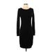 Philosophy Republic Clothing Casual Dress - Sheath: Black Solid Dresses - Women's Size Small