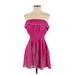 Gianni Bini Casual Dress - Mini Strapless Sleeveless: Pink Dresses - Women's Size Small