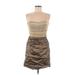 Nicole Miller Cocktail Dress: Brown Dresses - Women's Size 10