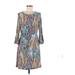 Tommy Hilfiger Casual Dress - Shift: Teal Paisley Dresses - Women's Size 6