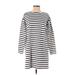 ASOS Casual Dress: White Stripes Dresses - Women's Size 4