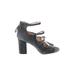 Zigi Soho Heels: Gray Print Shoes - Women's Size 8 - Open Toe