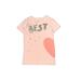 Crewcuts Short Sleeve T-Shirt: Pink Tops - Kids Girl's Size X-Large
