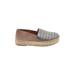 Steve Madden Flats: Espadrille Platform Boho Chic Gray Shoes - Women's Size 8 - Almond Toe