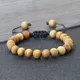 Bracelet de perles en bois naturel de santal pour hommes et femmes bracelet de méditation bouddha