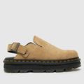 Dr Martens zebzag mule sandals in tan