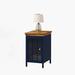 Winston Porter Damell Nightstand Wood in Blue | 20.08 H x 12.2 W x 15.75 D in | Wayfair 02BB7C4E9BED44BFAF41D5FD60B0E336