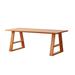 Corrigan Studio® Solid wood dining table cherry wood rectangle Wood in Brown/Red | 29.52 H x 86.61 W x 33.46 D in | Wayfair