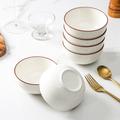 Hokku Designs Ceramic 12 Ounce Cereal Bowls Set, Deep Soup Bowls, 4.7 Inch Porcelain Kitchen Bowls For Pasta Salad Dessert Oatmeal Ramen | Wayfair