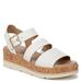 Dr. Scholl's Once Twice - Womens 8 White Sandal Medium