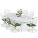 Bloomsbury Market 9-piece Outdoor Patio Dining Set | 84 W x 44 D in | Wayfair BC2A897AEAE74135A9E1BAB6E15A101F