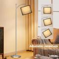 Latitude Run® Living Room Floor Lamp in Gray/Black | 61.8 H x 11 D in | Wayfair 2E6B73980B9243DF9E528D90F6ED6582
