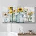 August Grove® Rustic Simplicity II Framed On Canvas 3 Pieces Painting Canvas, Solid Wood in White | 36 H x 72 W x 2 D in | Wayfair