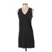 Madewell Casual Dress - Shift V-Neck Sleeveless: Gray Dresses - Women's Size 2X-Small