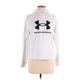 Under Armour Pullover Hoodie: White Graphic Tops - Women's Size Small