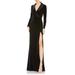 Long Sleeve Tuxedo Gown