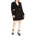 Twyla Long Sleeve Tuxedo Dress