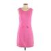 Joan Vass Casual Dress - Sheath: Pink Dresses - Women's Size 10