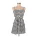 Divided by H&M Casual Dress - A-Line Sweetheart Sleeveless: Gray Dresses - Women's Size 8