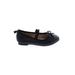 Cat & Jack Flats: Slip-on Chunky Heel Casual Black Solid Shoes - Kids Girl's Size 6