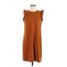 Universal Thread Casual Dress - Shift: Brown Dresses - Women's Size Medium