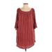 Miss Me Casual Dress - Popover: Red Dresses - Women's Size Small