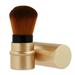 Retractable foundation brush portable liquid foundation brush made of fibrous hairGolden