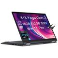 Lenovo ThinkPad X13 Yoga Gen 2 13.3 WUXGA 2-in-1 Touchscreen (Intel 4-Core i5-1145G7 16GB RAM 512GB SSD) Business Laptop Thunderbolt 4 Backlit Fingerprint 3-Yr Warranty IST Cable Win 11 Pro