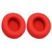 OWSOO Earmuff Ear Cushions Compatible Pads Cover Protein Cushions Compatible Studio Compatible Studio 2/3 Ear Pads Studio 2/3 Red Protein Ear Cushions Cover Protein Ear QISUO Pads HUIOP Headset dsfen