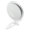 Mirrors Portable Makeup Mirror Double Sided Makeup Mirror Beauty Supply Delicate Makeup Mirror Double Side Handle Mirror Small Resin Silver Mirror Woman