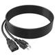 PGENDAR 6ft/1.8m UL Listed 3-Prong AC Power Cord Lead Cable for MAXENT LCD Plasma TV 3 Pin