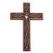 Faith Glitters,'Copper and Wood Wall Cross with Pyrite Accents from Peru'