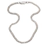 Balinese Trend,'Men's Sterling Silver Necklace with Polished Borobudur Chain'