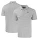 Men's Cutter & Buck Gray/White Baltimore Ravens Big Tall Forge Eco Double Stripe Stretch Recycled Polo