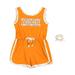 Girls Toddler Colosseum Tennessee Orange Volunteers Scoops Ahoy Floral Romper & Scrunchie Set