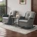 Patio Rocking Chair with Comfortable Cushions