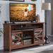 Farmhouse TV Stand for TVs up to 65" with Adjustable Shelves