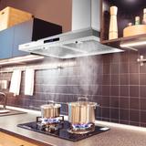 350 CFM Ducted Wall Mount Kitchen Range Hood Stove Vented Hood Exhaust Fan