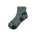 Men's Merino Wool Blend Hiking Performance Quarter Socks - Moss Grey - Medium - Bombas