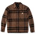 Carhartt - Women's Midweight Flannel L/S Plaid Shirt - Shirt size XL, brown