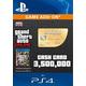 Grand Theft Auto Online (GTA V 5): Whale Shark Cash Card PS4