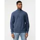 Men's Tommy Hilfiger Oval Structure Half Zip Mens Mock Neck Jumper - Blue - Size: 40/Regular