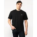 Men's Lacoste Mens Classic Cotton Fit Jersey T-Shirt - Black - Size: 38/Regular