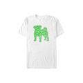 Men's Big & Tall Dog Shamrock Fill Tops & Tees by Mad Engine in White (Size XXLT)
