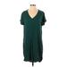 Cloth & Stone Casual Dress - Shift: Green Dresses - Women's Size Small