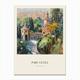 Parc Guell Barcelona Spain Vintage Cezanne Inspired Poster Canvas Print by Travel Poster Collection